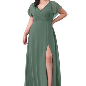 Azazie Eucalyptus Bridesmaides Dress